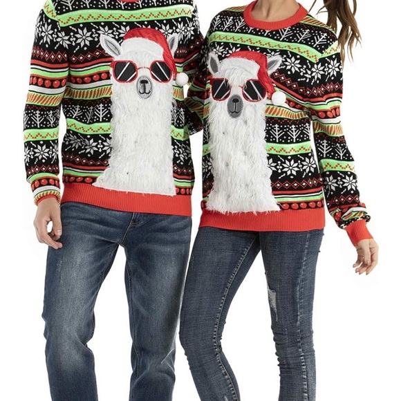 Men's LED Ugly Christmas Sweater - Picture 3 of 5